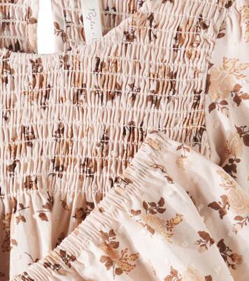 Baby Capri shirred floral cotton dress | Rylee + Cru