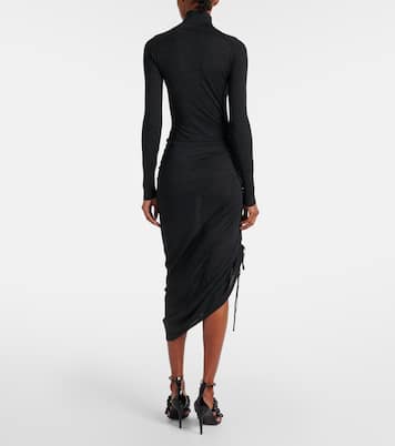 Draped wool turtleneck dress | Alaïa