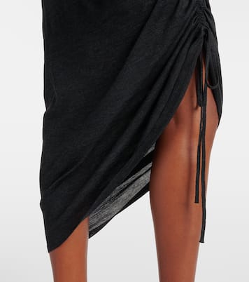 Draped wool turtleneck dress | Alaïa