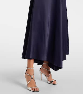 Robe longue en satin | Victoria Beckham