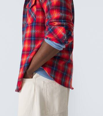 Checked cashmere shirt | God's True Cashmere