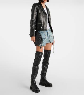 Overknee-Stiefel Meena aus Leder | Jimmy Choo