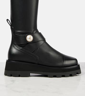 Overknee-Stiefel Meena aus Leder | Jimmy Choo