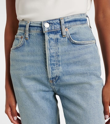High-Rise Straight Jeans 90s Pinch Waist Crop | Agolde