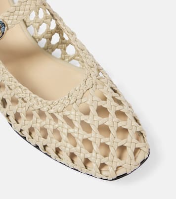 Woven leather ballet flats | Le Monde Béryl