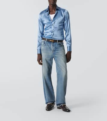 Mocasines Gigi de piel grabada | Tom Ford