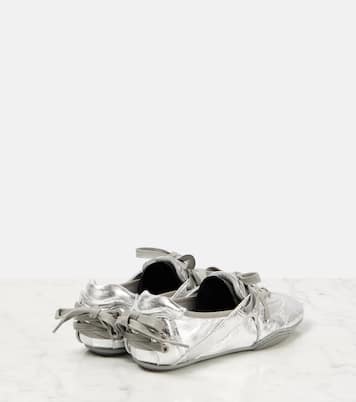 Metallic leather flats | Acne Studios