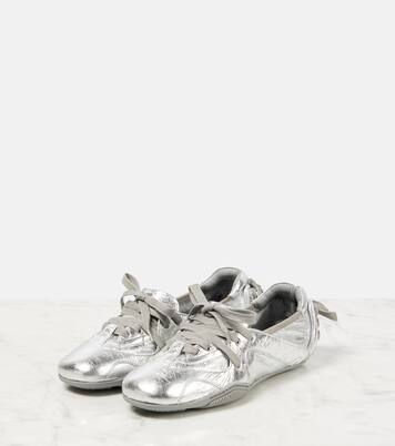 Metallic leather flats | Acne Studios