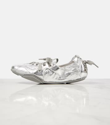 Metallic leather flats | Acne Studios