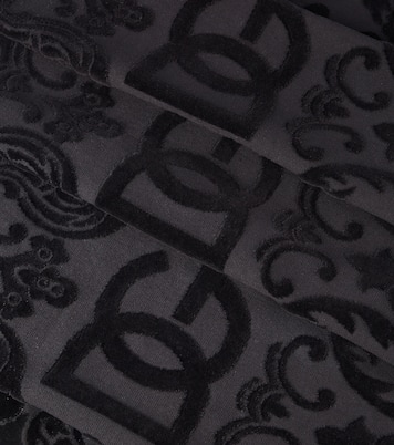 Set of 5 jacquard cotton terry towels | Dolce&Gabbana Casa