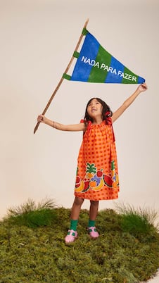 Robe imprimée en coton | Fábula