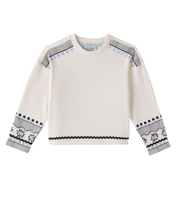 Embroidered cotton-blend sweatshirt | Scotch & Soda Kids