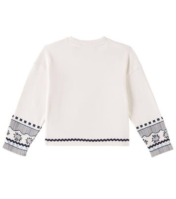 Embroidered cotton-blend sweatshirt | Scotch & Soda Kids