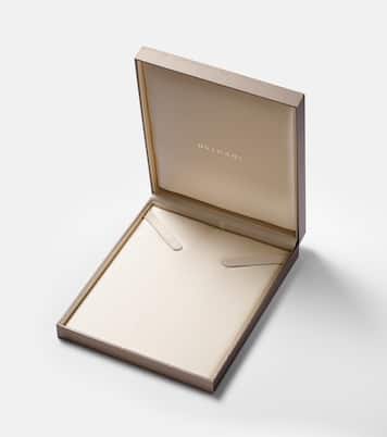 Serpenti Seduttori 18kt rose gold pendant necklace with diamonds and rubellites | Bvlgari