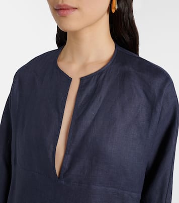 Oversize-Bluse aus Leinen | Asceno