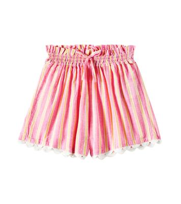 Clemoune striped cotton and linen shorts | Louise Misha