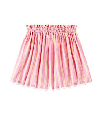 Clemoune striped cotton and linen shorts | Louise Misha