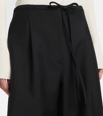 Weite Hose aus Mohair und Wolle | Róhe