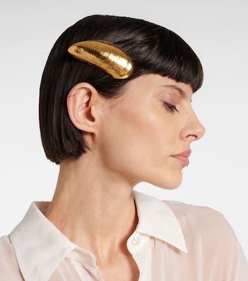 Gold-plated barrette | Jennifer Behr