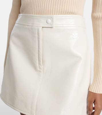 Minirock Reedition aus Lederimitat | Courrèges