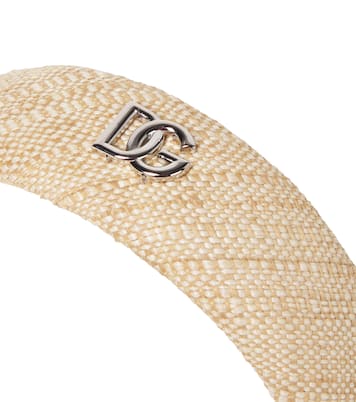 DG raffia-effect headband | Dolce&Gabbana Kids