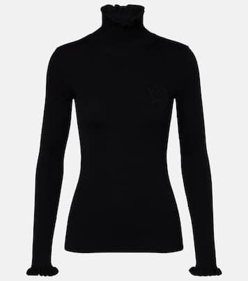 Ruffled virgin wool sweater | Valentino