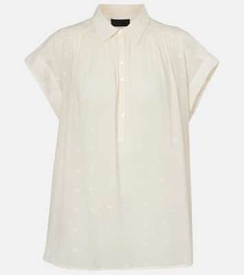 Embroidered cotton blouse | Nili Lotan