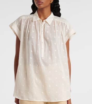 Embroidered cotton blouse | Nili Lotan