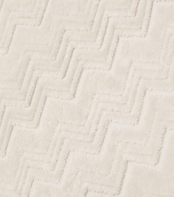 Chalk Zigzag cotton terry bath mat  | Missoni