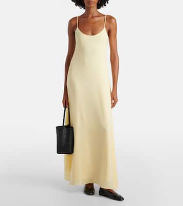 Robe longue Ari en crêpe | Leset