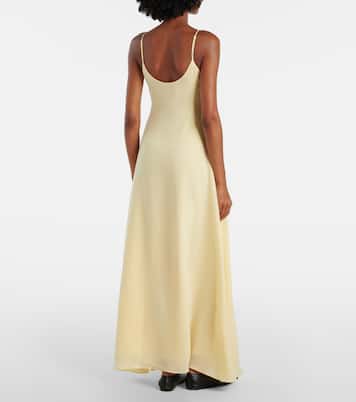 Robe longue Ari en crêpe | Leset