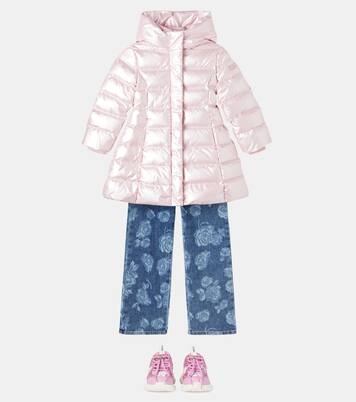 Hooded down jacket | Monnalisa