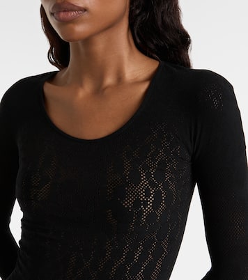 Semi-sheer jumpsuit  | Wolford