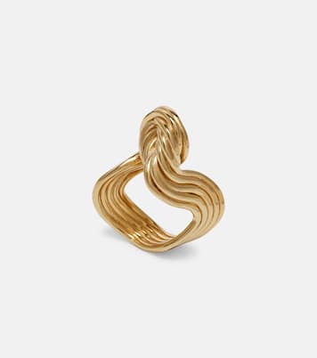 Ring aus Sterlingsilber, 18kt vergoldet | Bottega Veneta