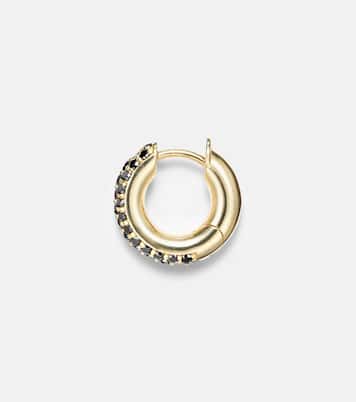 Einzelner Ohrring Macro Hoop aus 18kt Gelbgold (750/1000) mit Diamanten | Spinelli Kilcollin