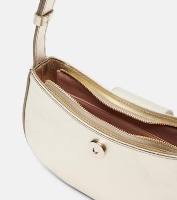 Schultertasche Gabry Mini aus Metallic-Leder | Ferragamo