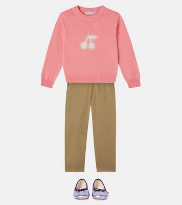 Bestickter Pullover Liesel aus Baumwolle | Bonpoint