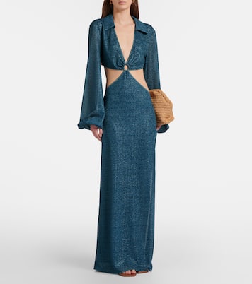 Lumière cutout ring-detail maxi dress | Oséree