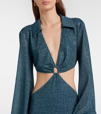 Lumière cutout ring-detail maxi dress | Oséree