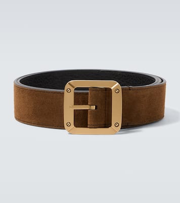 Ceinture réversible en cuir et daim | Acne Studios