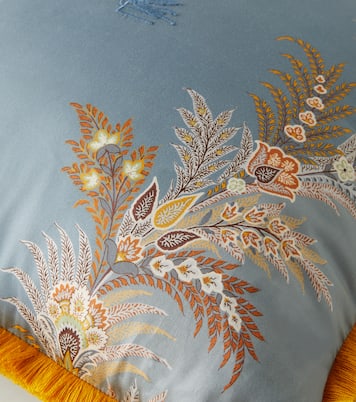 Pegaso floral cotton cushion | Etro