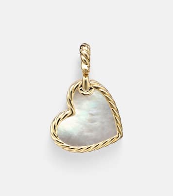 DY Elements® Heart 18kt gold (750/1000) pendant with diamonds and pearl | David Yurman