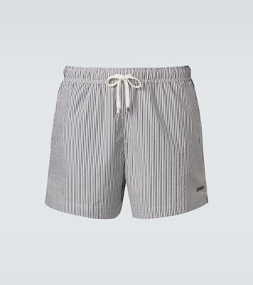 Seersucker swim trunks | Zegna
