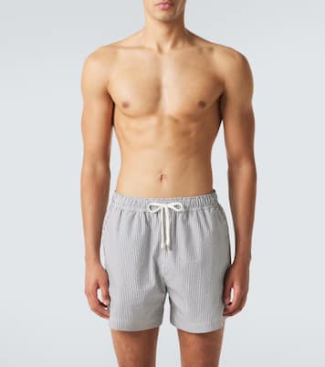 Seersucker swim trunks | Zegna