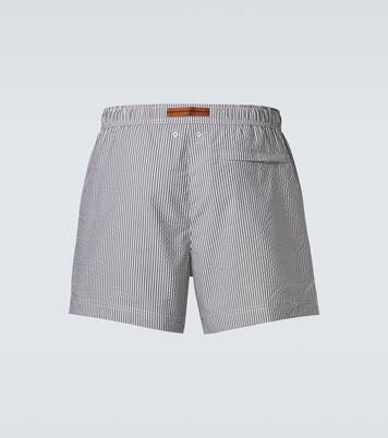 Seersucker swim trunks | Zegna