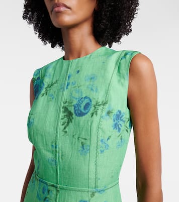 Midikleid aus Leinen | Erdem