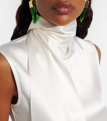 Top en satin de soie mélangée | Bottega Veneta