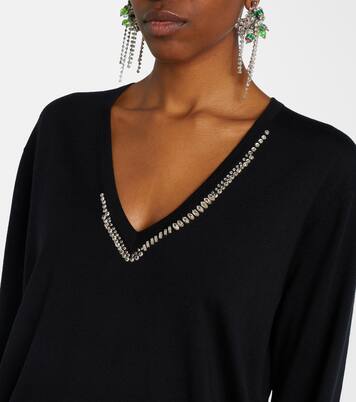 Embellished wool sweater | Dries Van Noten