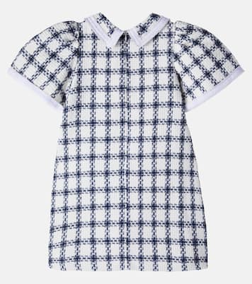Checked cotton-blend tweed dress | Patachou