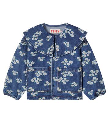 Blossoms floral denim jacket | Tinycottons